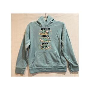 Old Navy Star Wars: The Mandalorian hoodie  Grogu Baby Yoda Youth XL Green